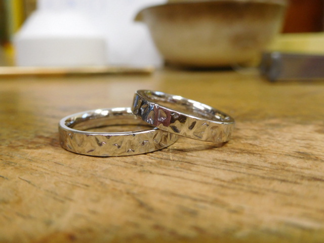 桜モチーフ 結婚指輪