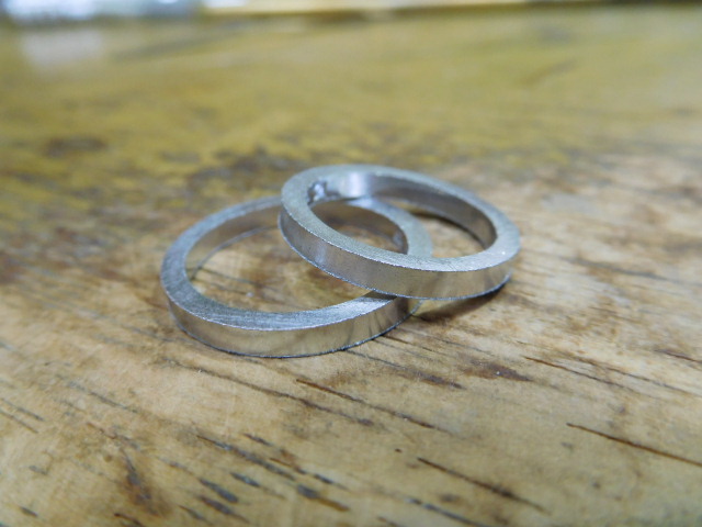 pt900 結婚指輪 鍛造