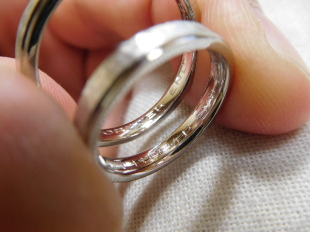 刻印　結婚指輪