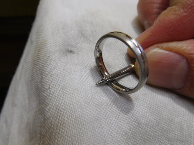 結婚指輪 マット プラチナ