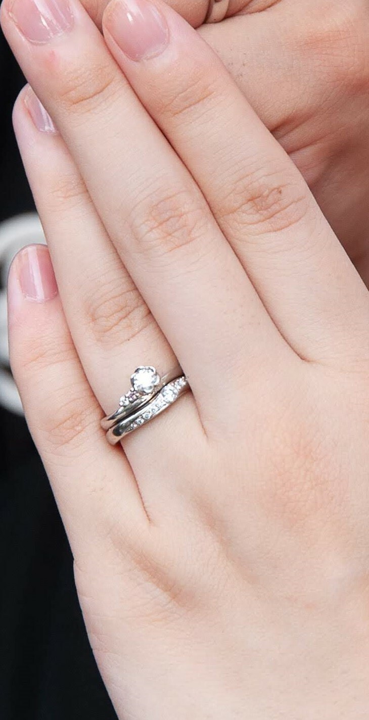 婚約指輪と結婚指輪　セットリング