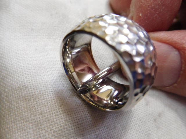 超絶かっこいいメンズの指輪！リング幅広12ミリ-鍛造ハイブランド 
