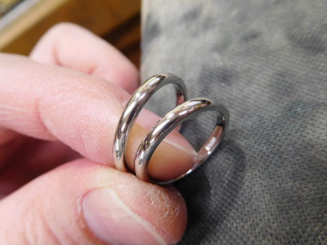 pt1000】プラチナ1000 結婚指輪 鍛造で作成！シンプルなデザイン