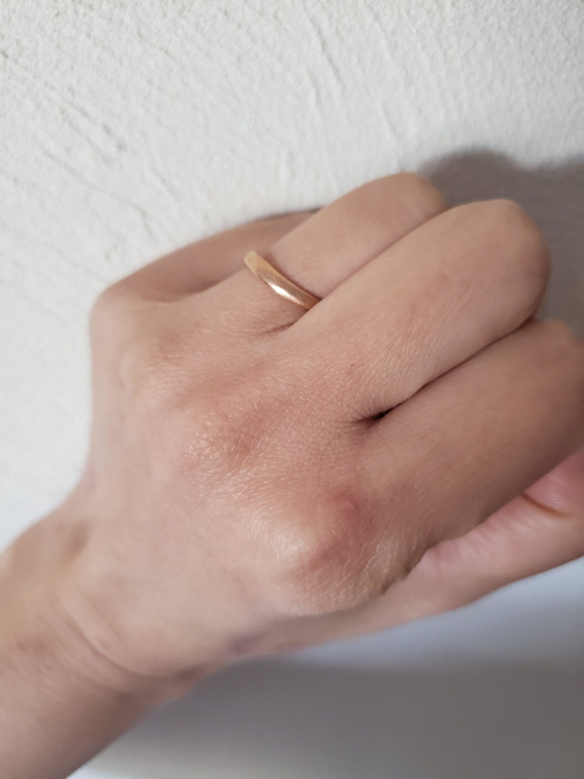 結婚指輪 ピンクゴールド 手作り