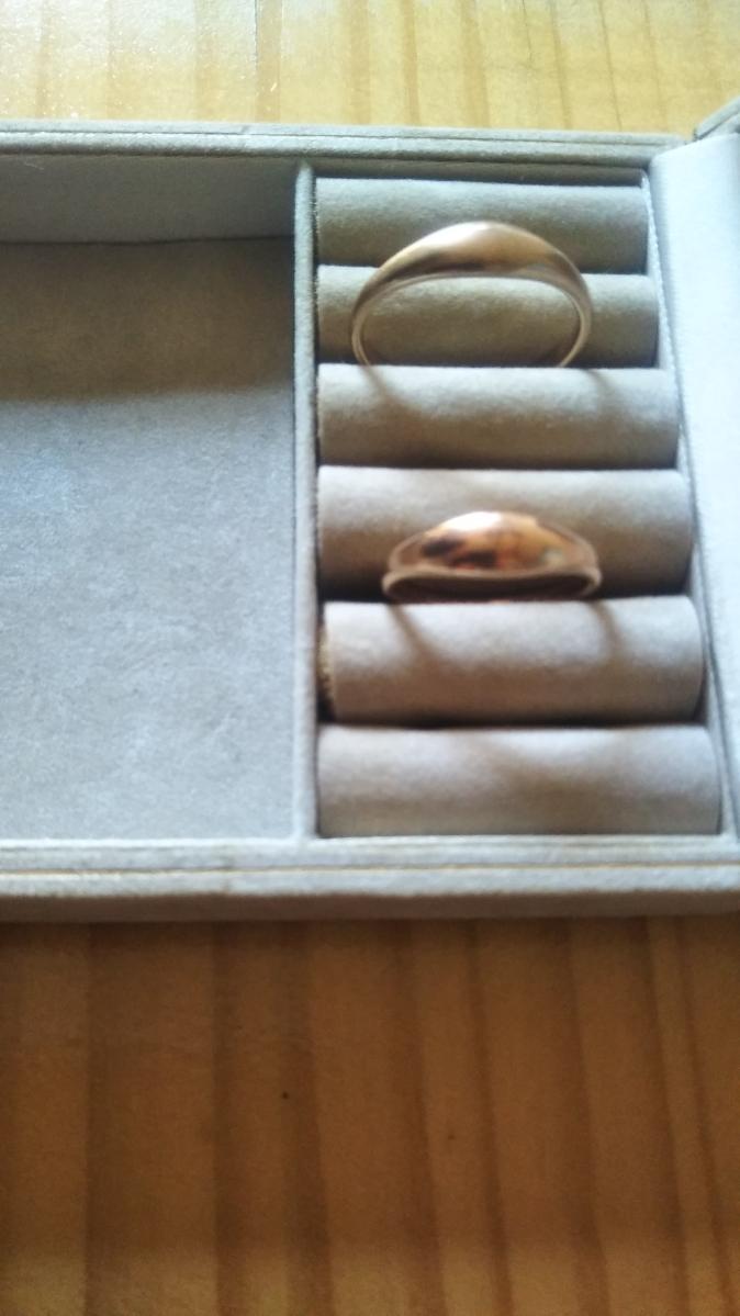 結婚指輪 ピンクゴールド ふっくら