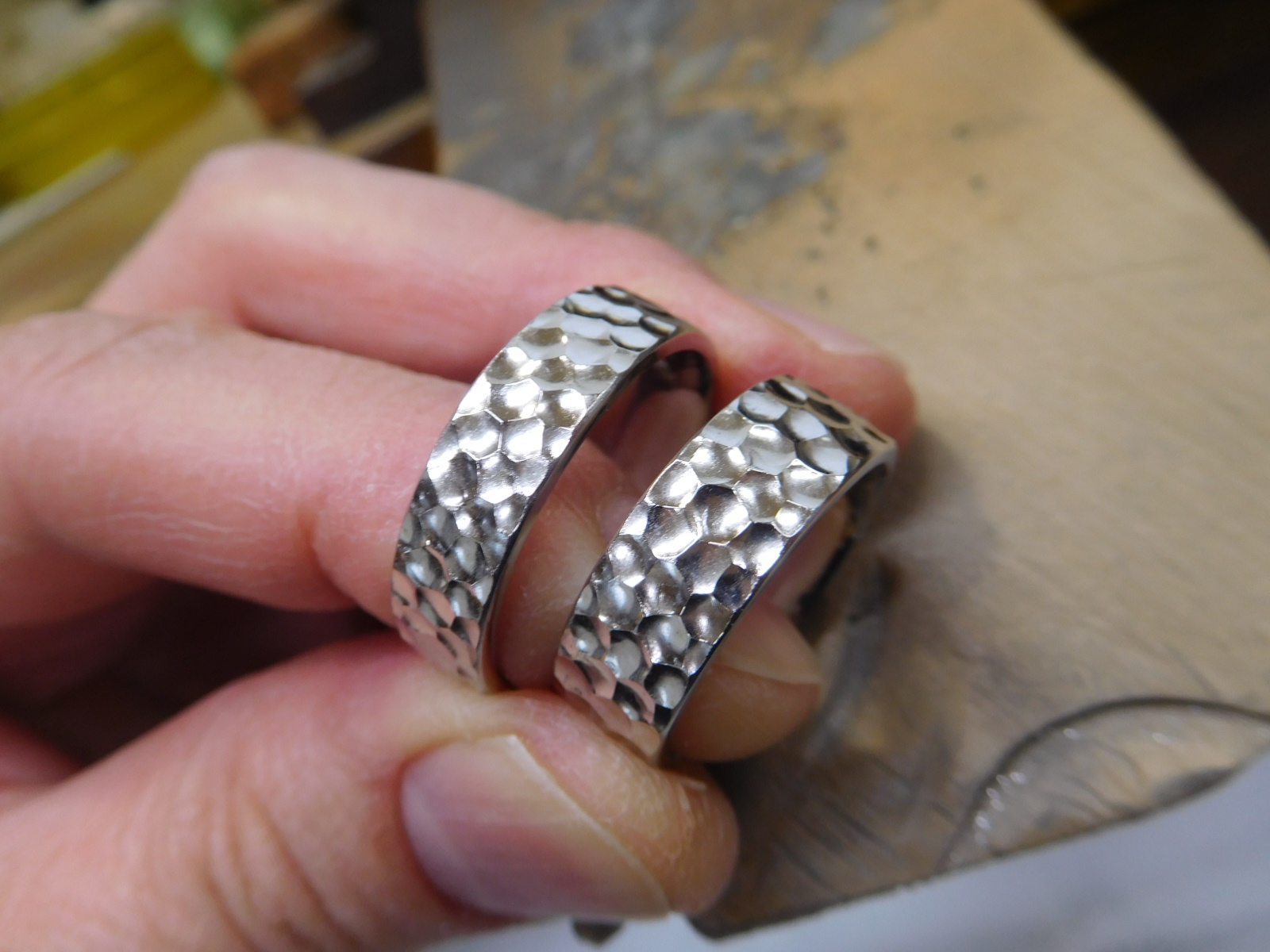 手作り結婚指輪 プラチナ