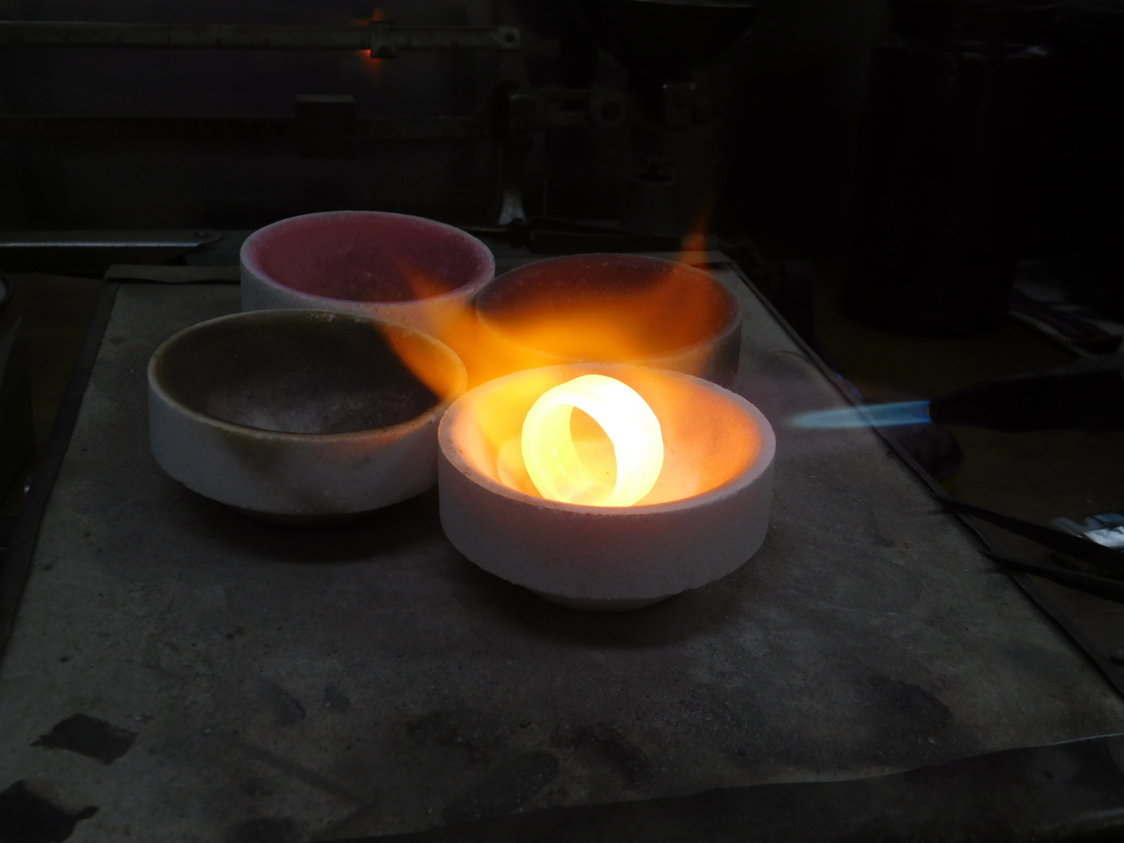 槌目 リング メンズ