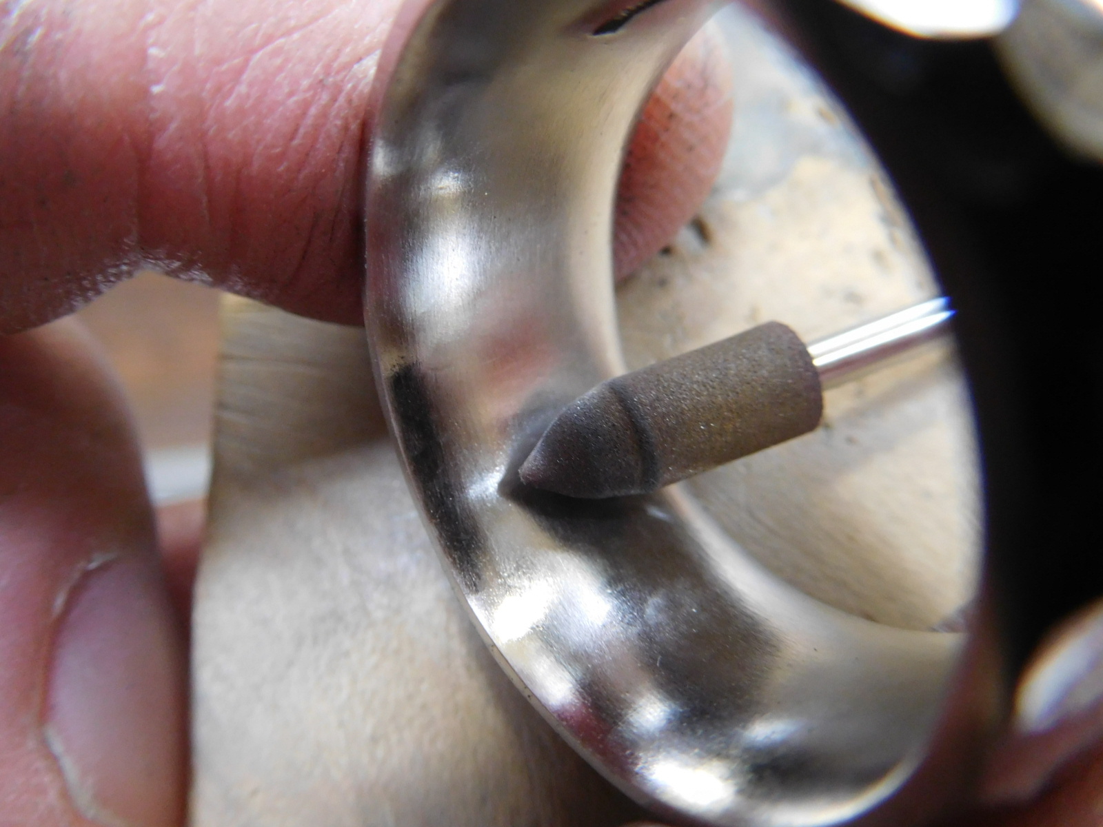 槌目 リング メンズ