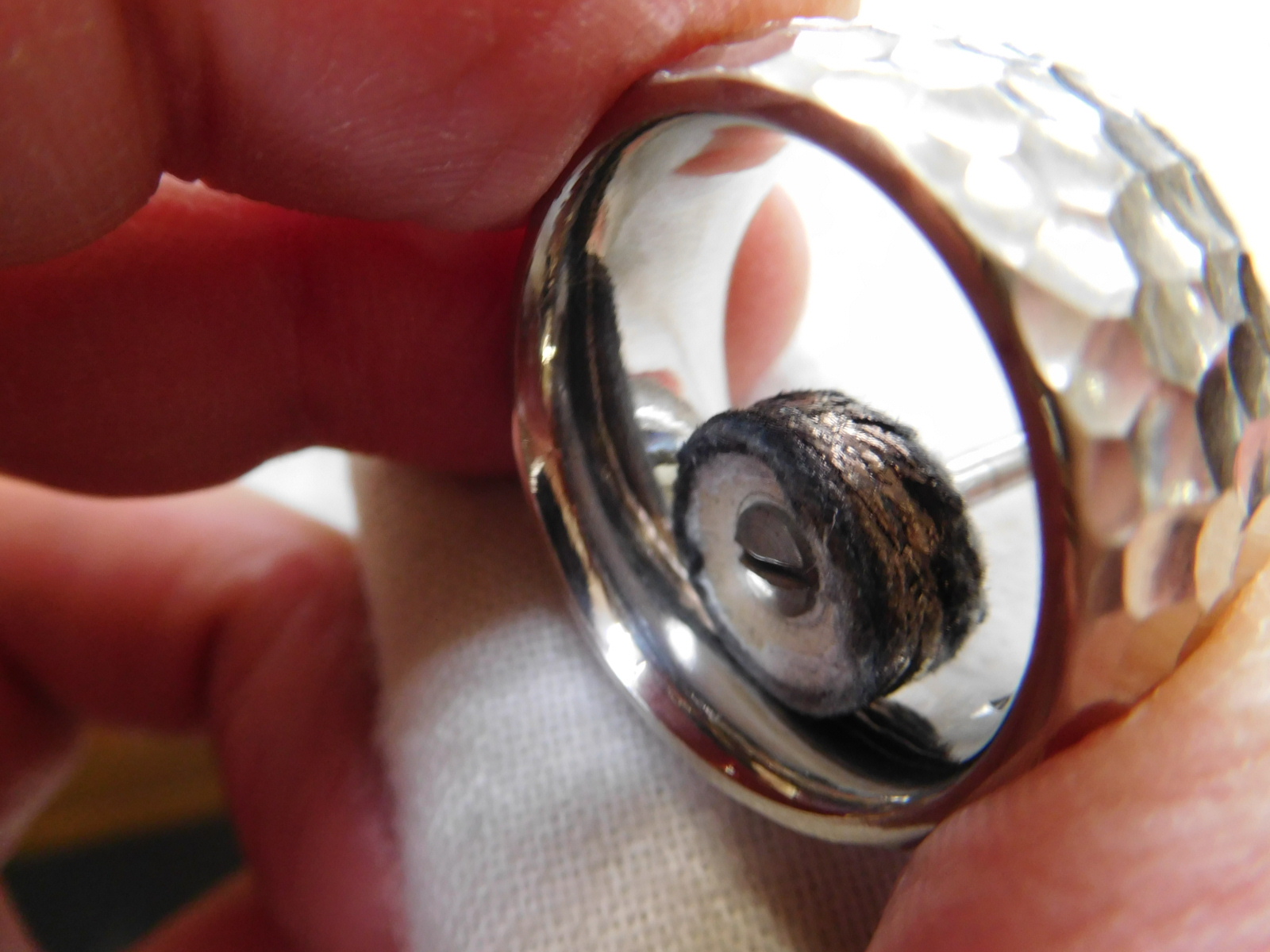 槌目 リング メンズ