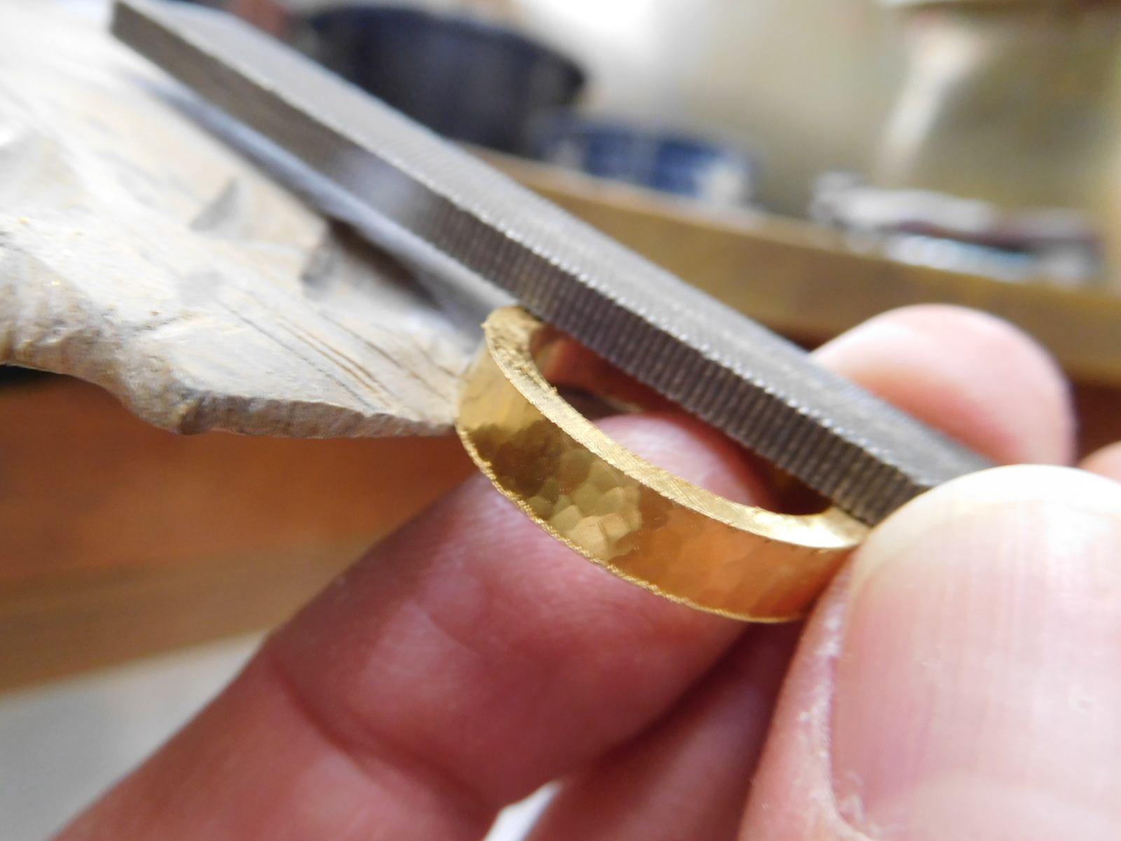 レディース 槌目 リング