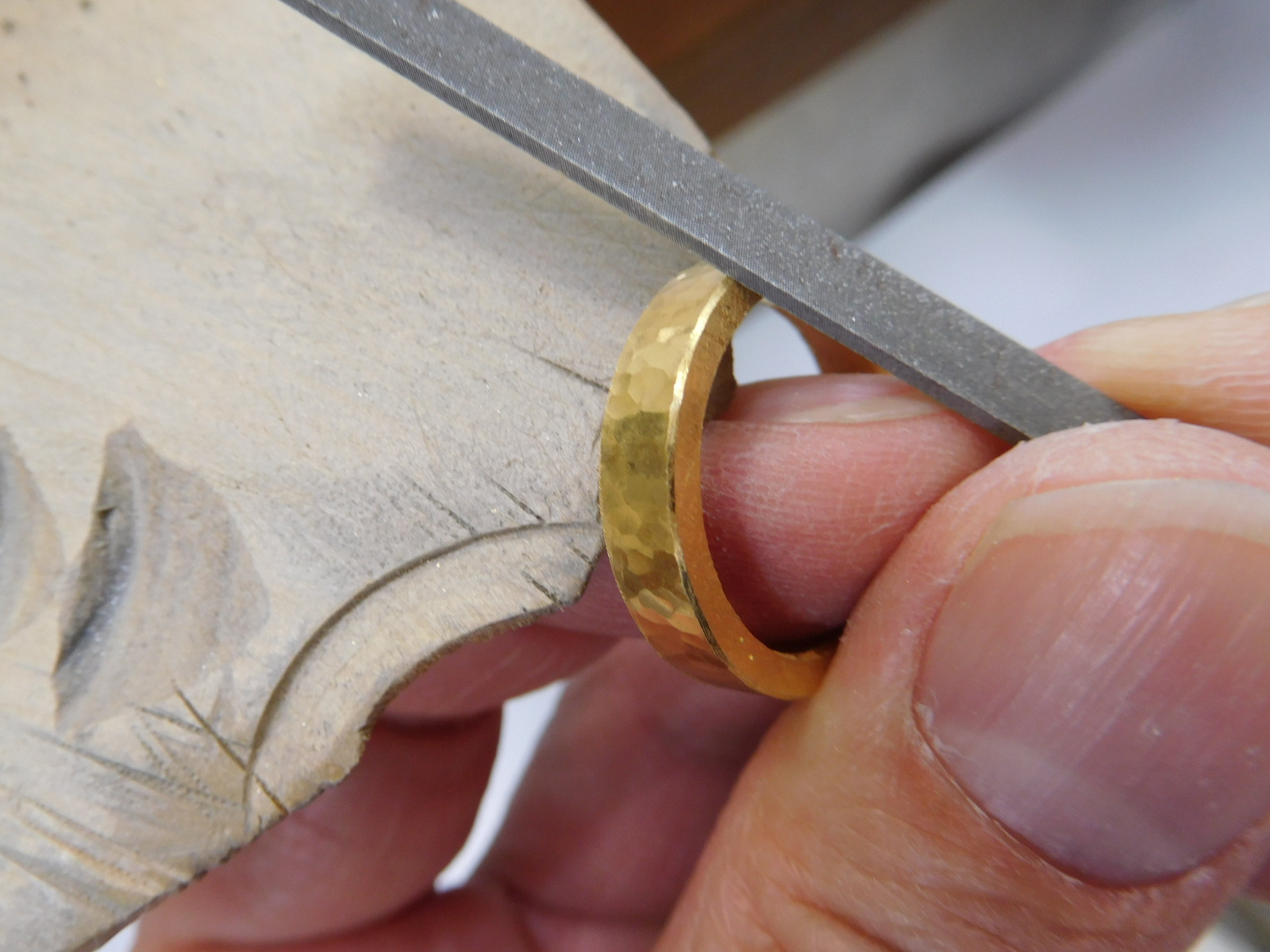 レディース 槌目 リング