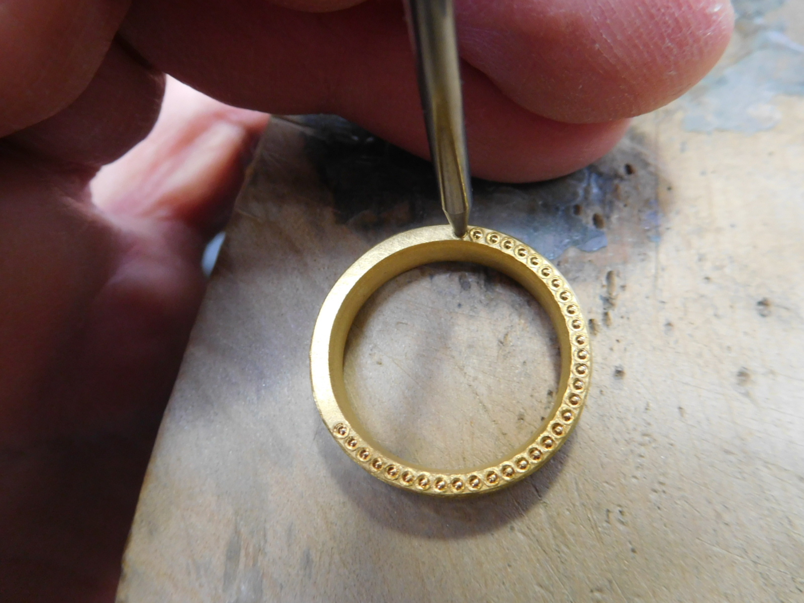 レディース 槌目 リング