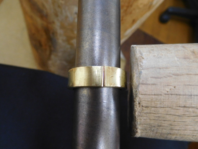 k18 リング 太め