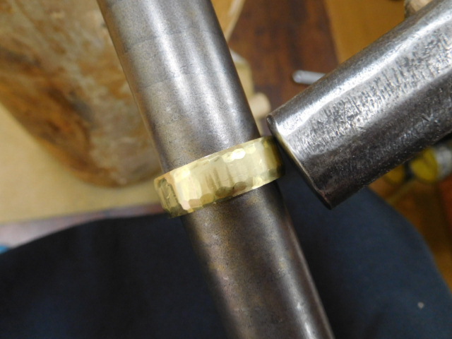 k18 リング 太め