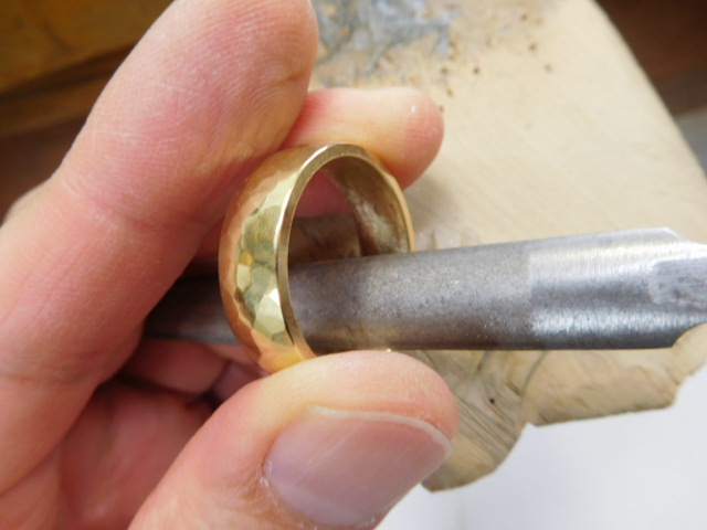 k18 リング 太め