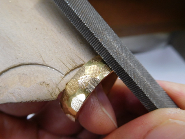 k18 リング 太め