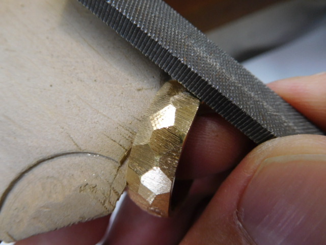 k18 リング 太め