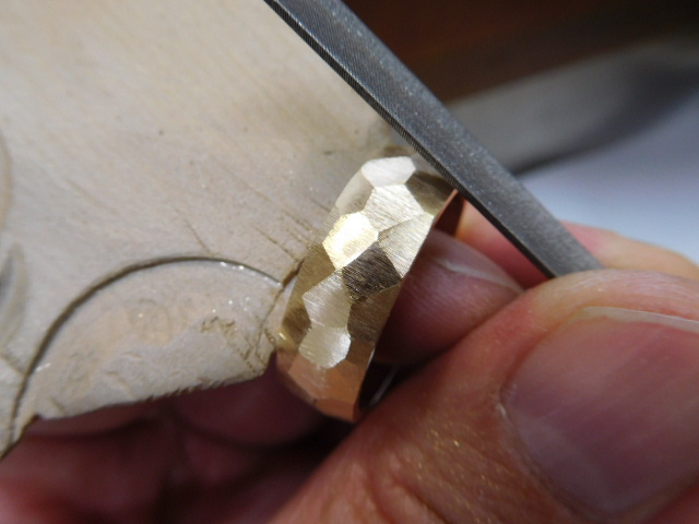 k18 リング 太め