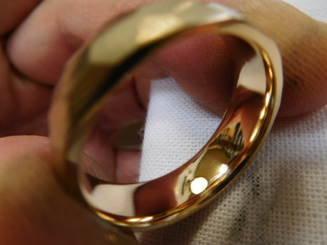 k18 リング 太め