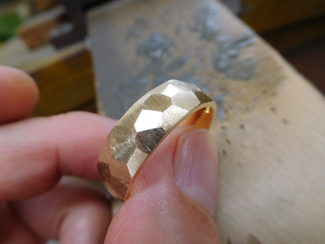 k18 リング 太め