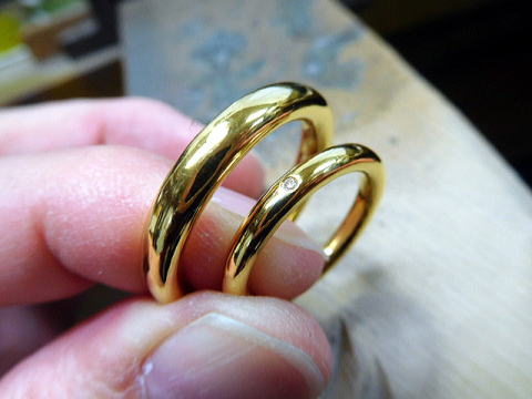 純金結婚指輪